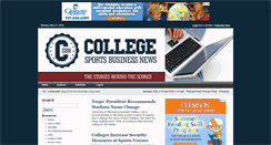 Desktop Screenshot of collegesportsbusinessnews.com